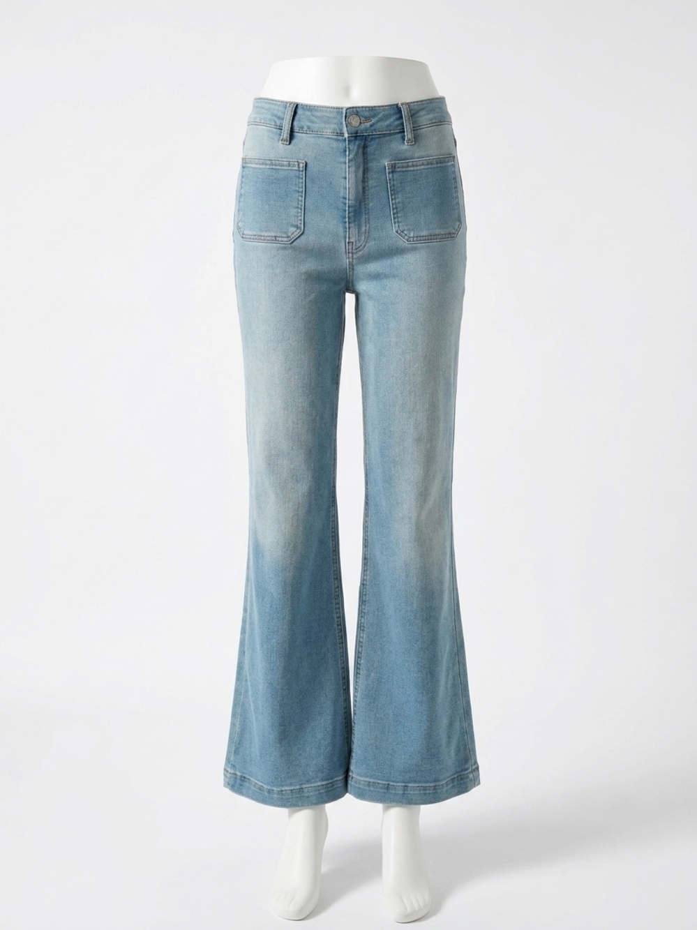 NEW MAISON HOTEL edna wide leg pant in blue denim